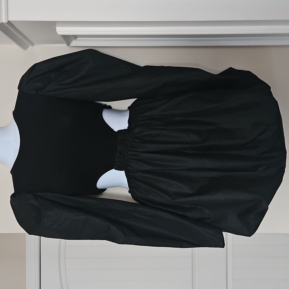 Elegant Black Cut-Out Dress